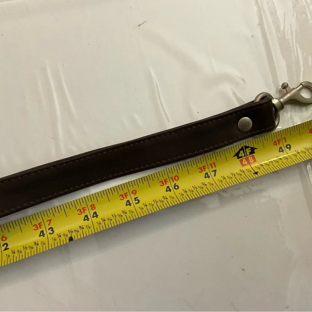 Winn International Dark Leather Bag Replacement Strap Dark Brown